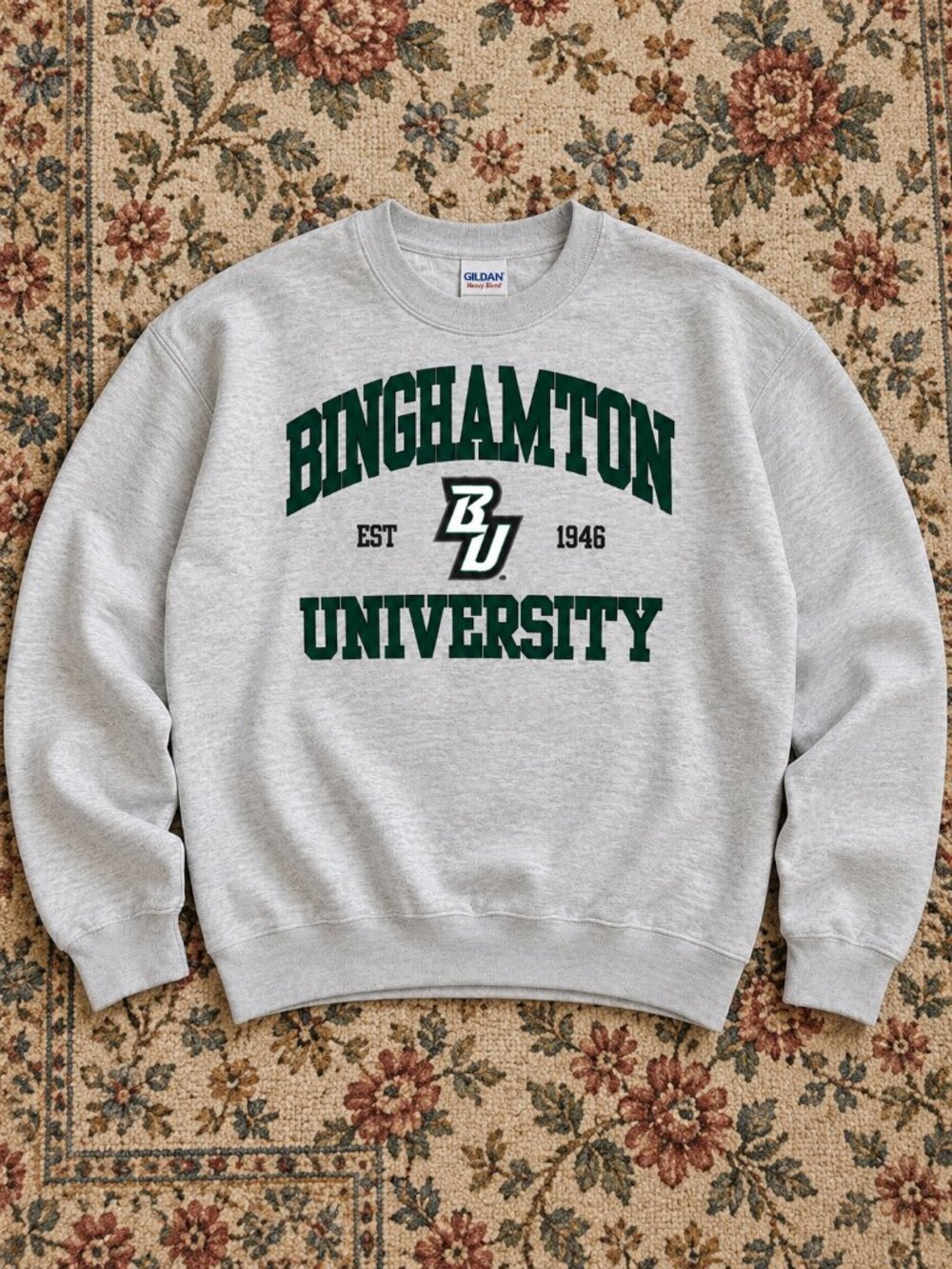 Binghamton University College Graphic Crewneck Sweatshirt